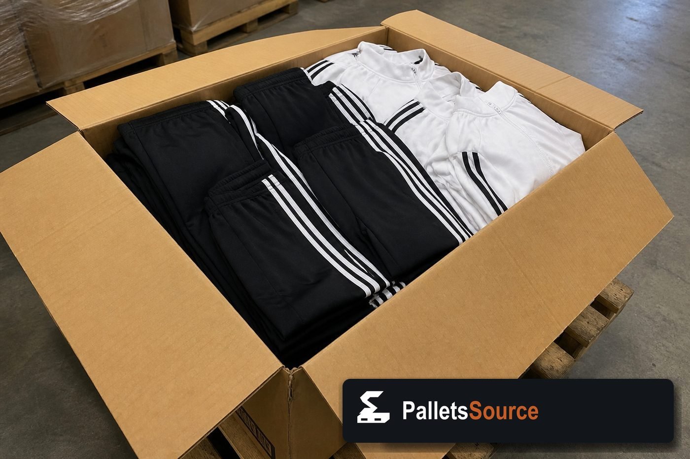 Adidas Clothing Pallets — Contents / packed goods detail