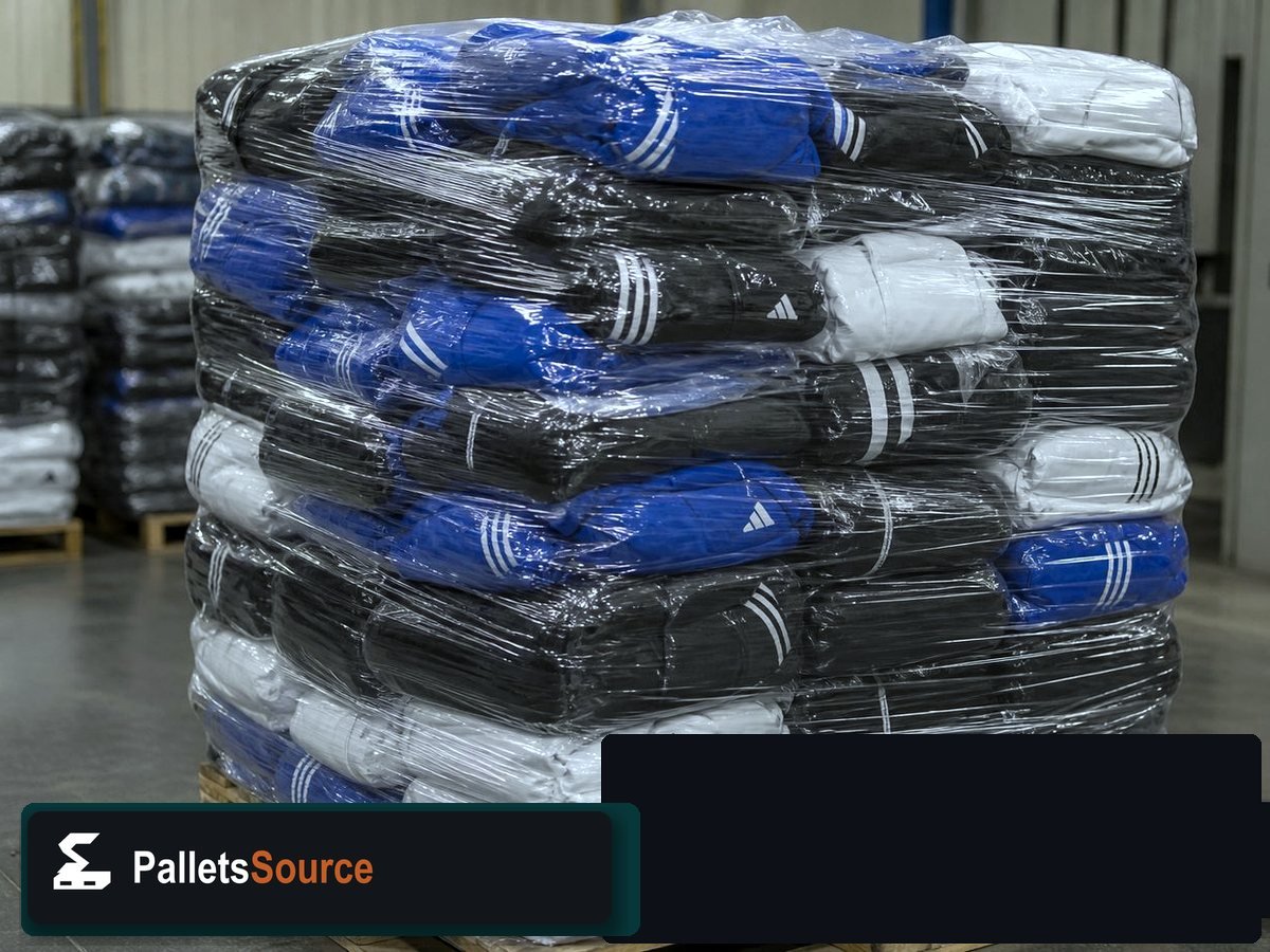 Adidas Clothing Pallets — Staging before your order ships