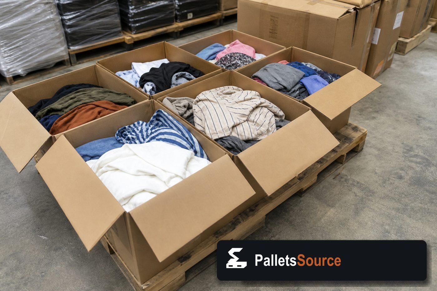 Apparel Pallets — Second pallet angle