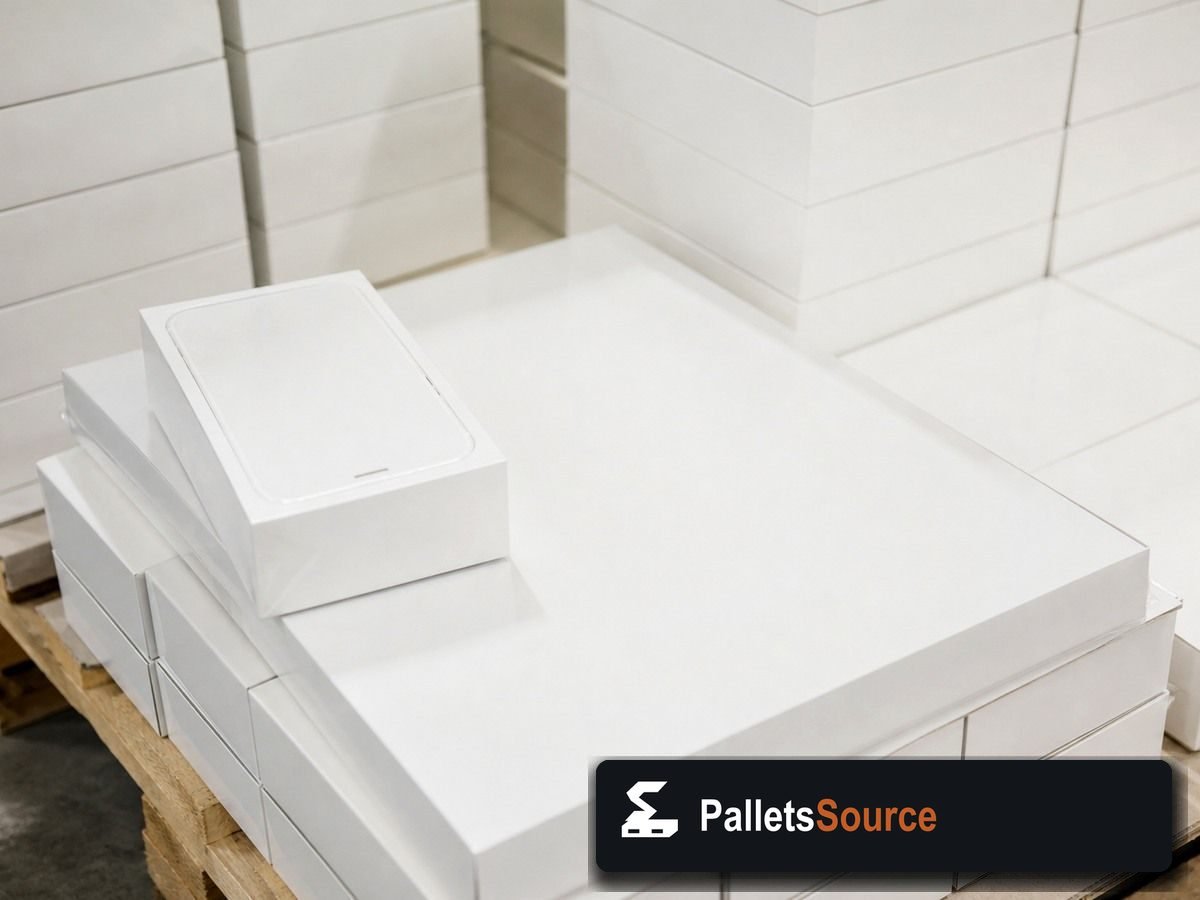 Apple Electronics Pallets — Full pallet view