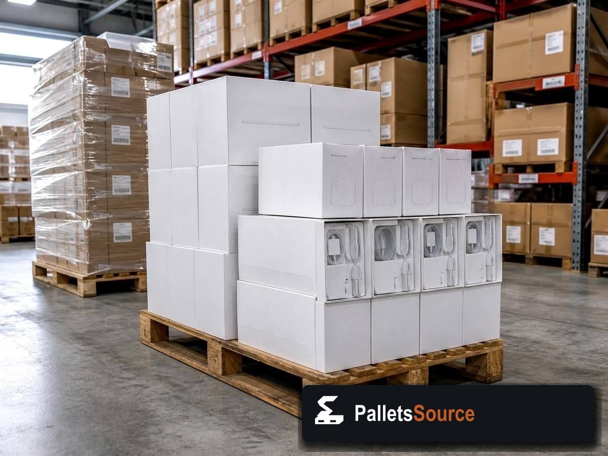 Apple Electronics Pallets — Warehouse / shipping context