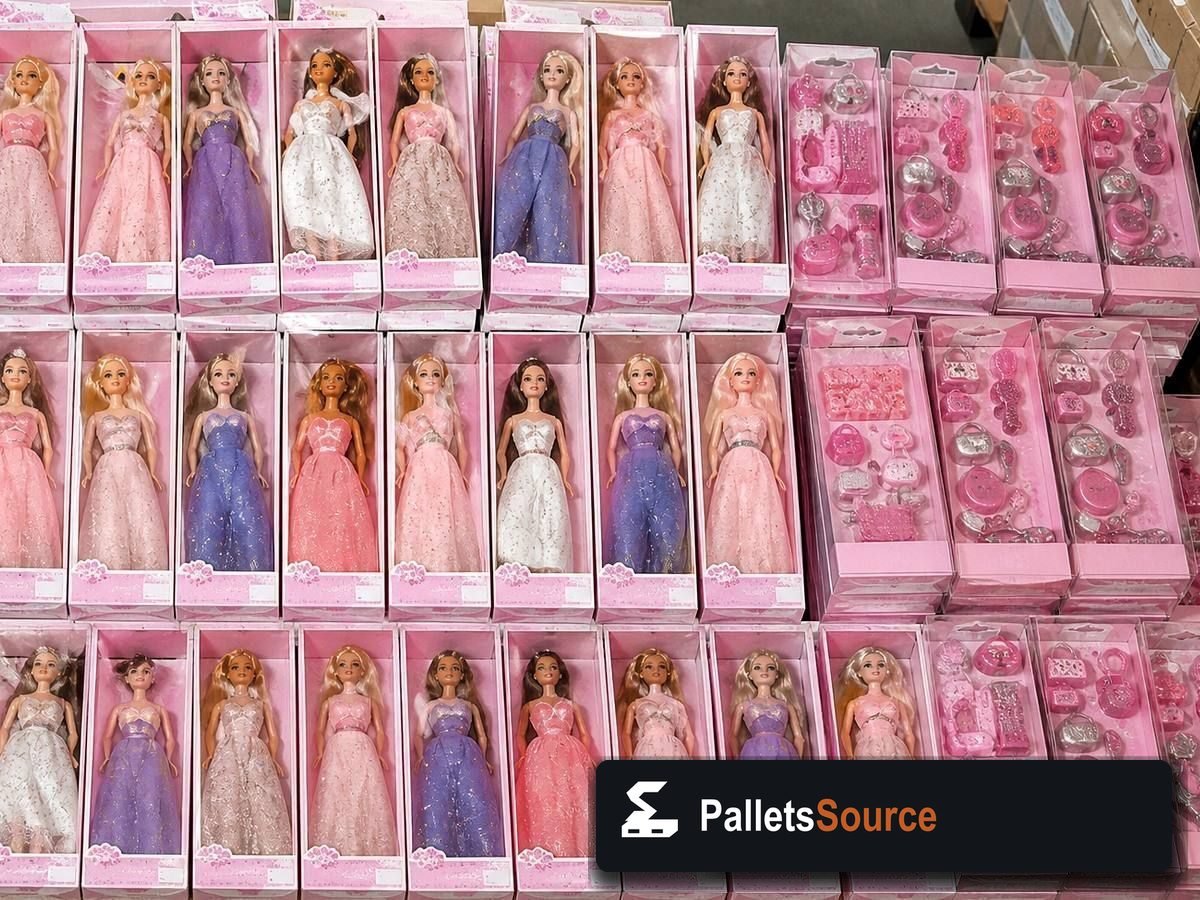 Barbie Pallets — Pallet inventory close-up