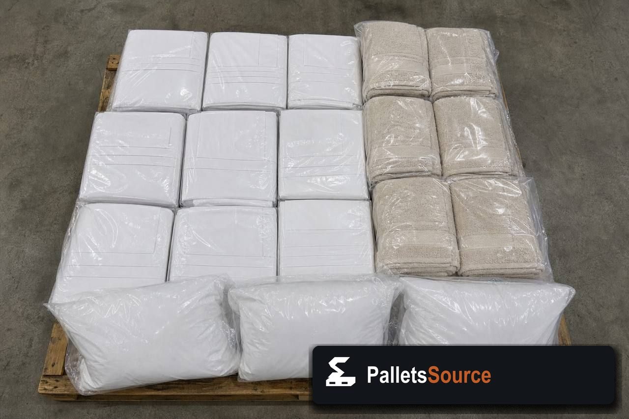 Bedding Pallets — Pallet inventory close-up