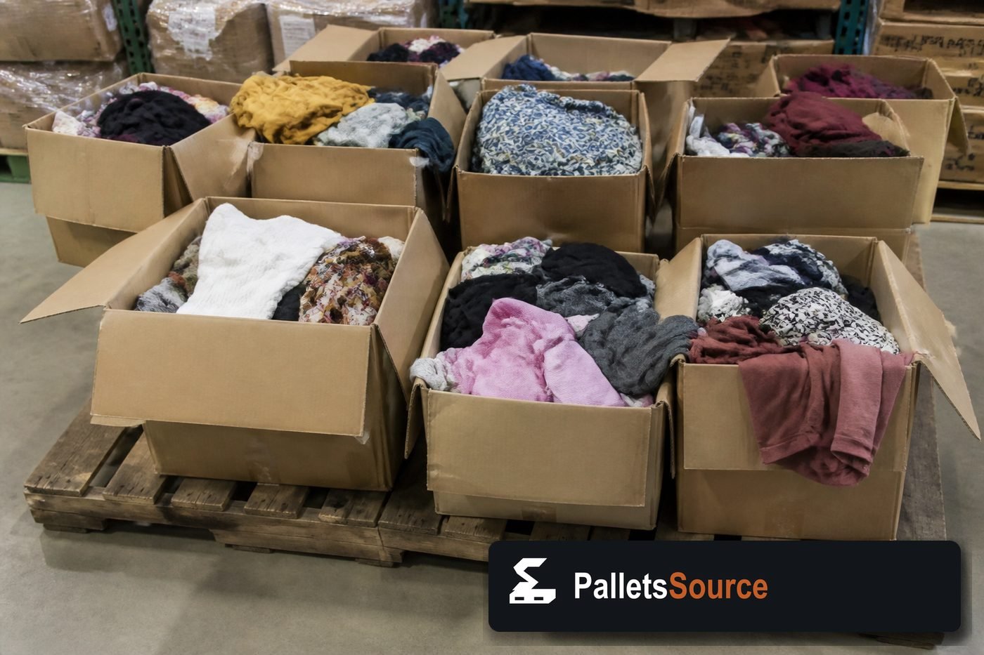 Clothing Liquidation Pallets — Second pallet angle