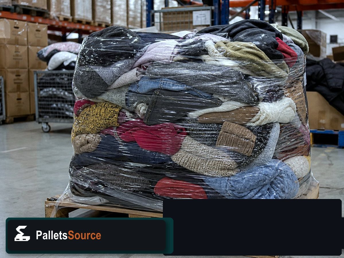 Clothing Liquidation Pallets — Staging before your order ships