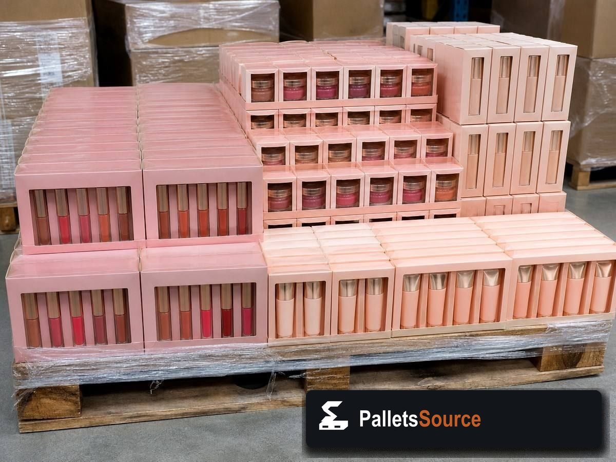 Cosmetics Pallets — Full pallet view