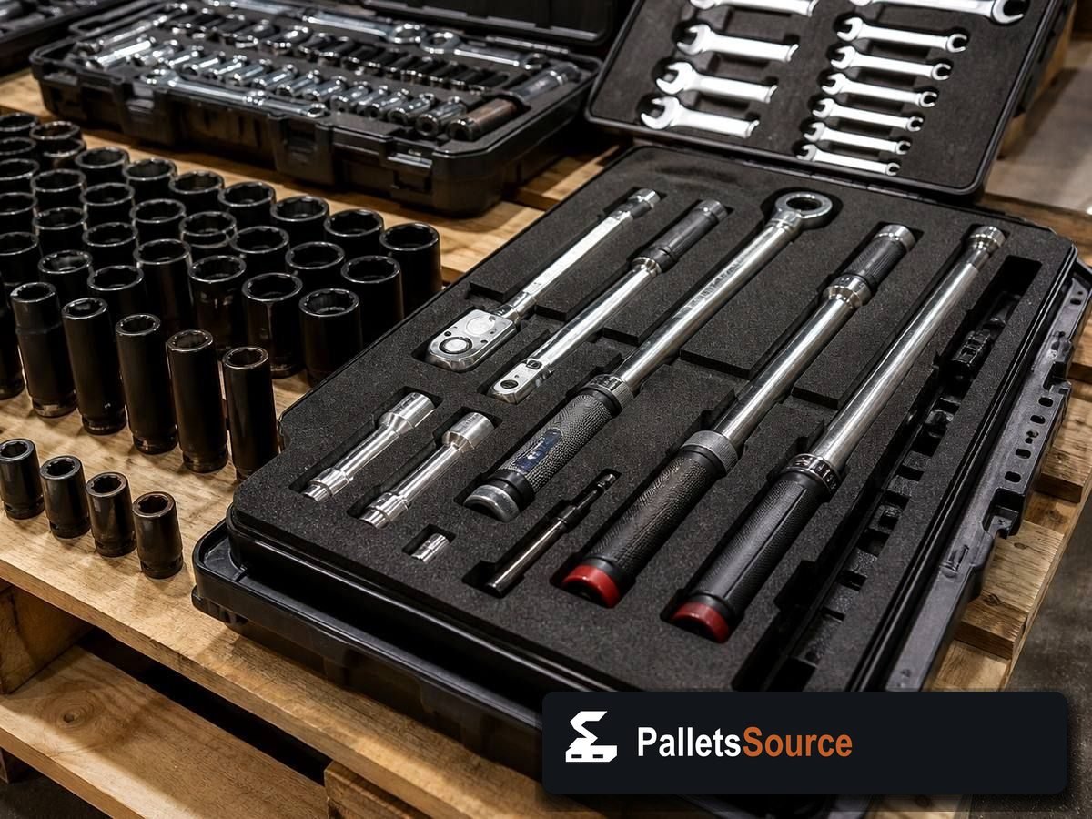 Craftsman Tool Pallets — Pallet inventory close-up