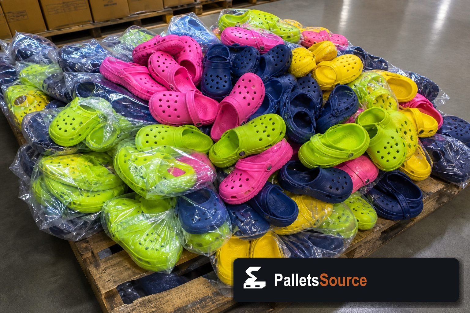 Crocs Pallets — Full pallet view