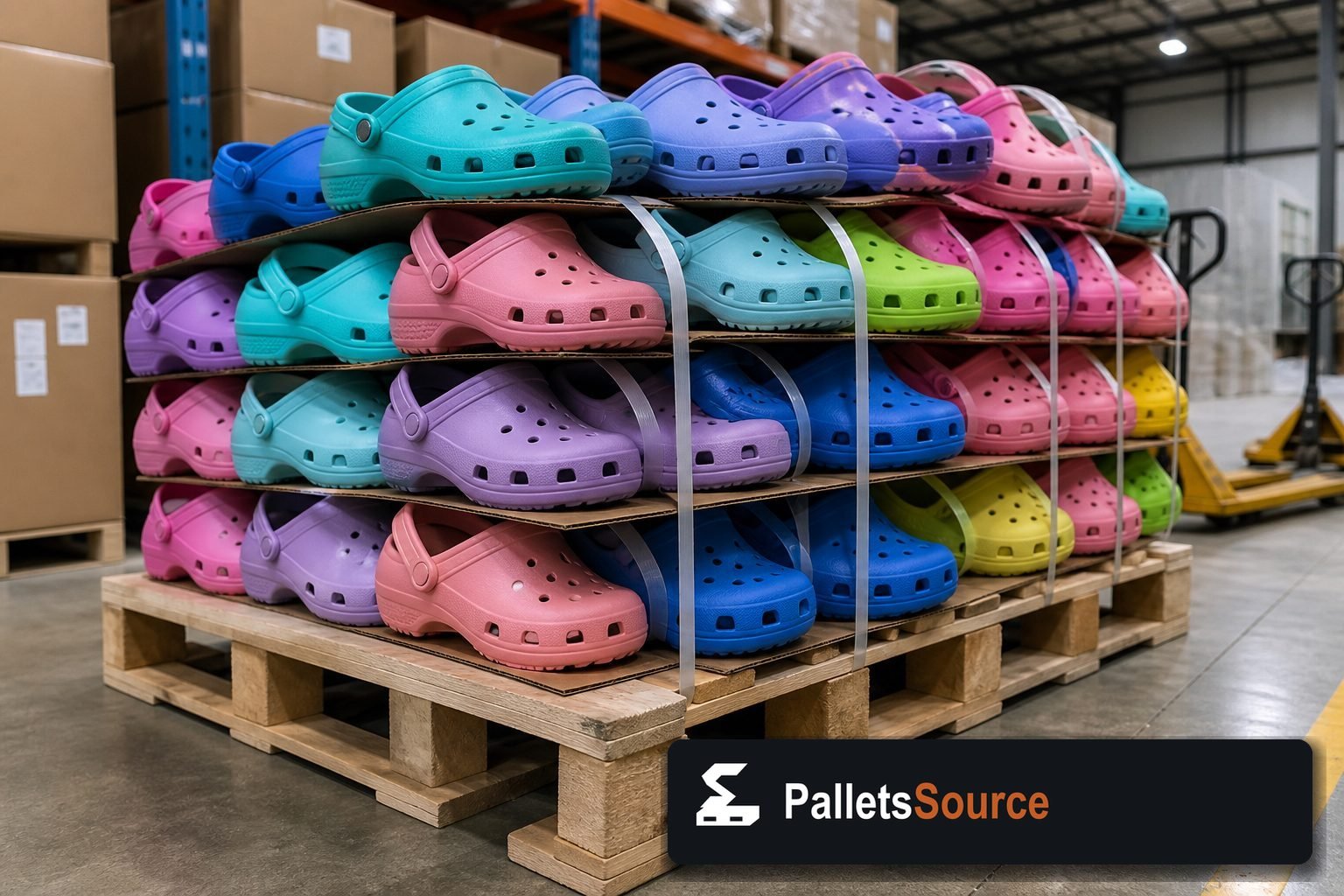 Crocs Pallets — Second pallet angle