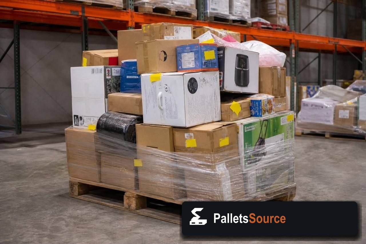 Customer Return Merchandise Pallets — Full pallet view