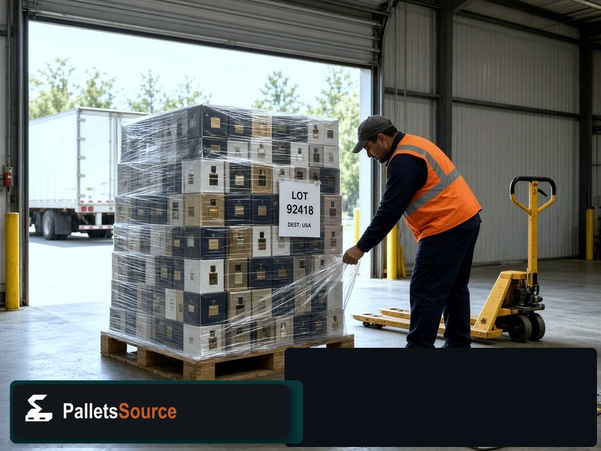 Designer Perfume Pallets — Shipping dock staging for USA freight