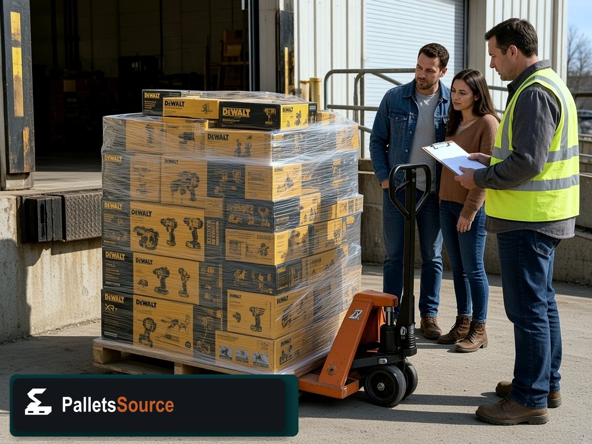 DIY Home Improvement Tool Pallets — Freight staging before your order ships