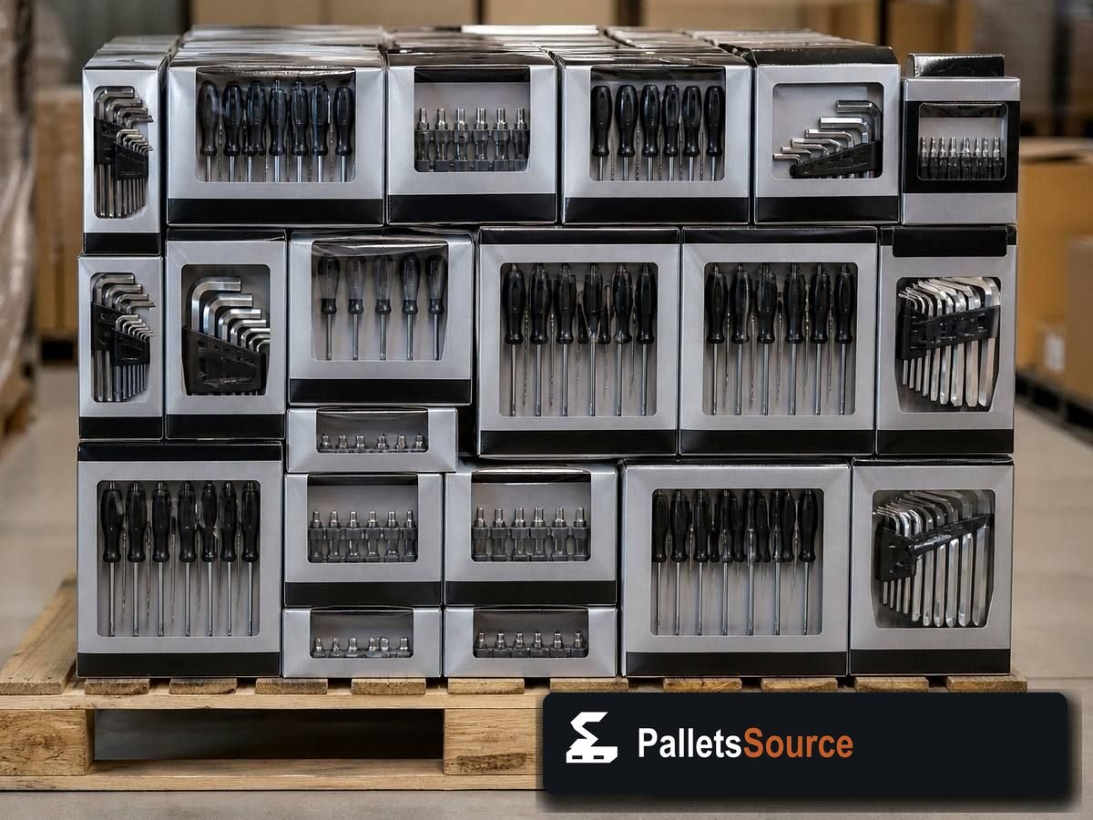 Hand Tool Pallets — Pallet inventory close-up