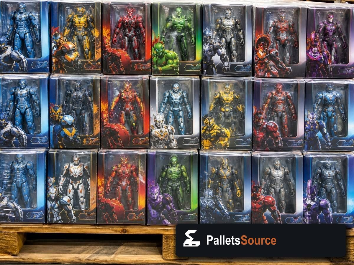Hasbro Toy Pallets — Pallet inventory close-up