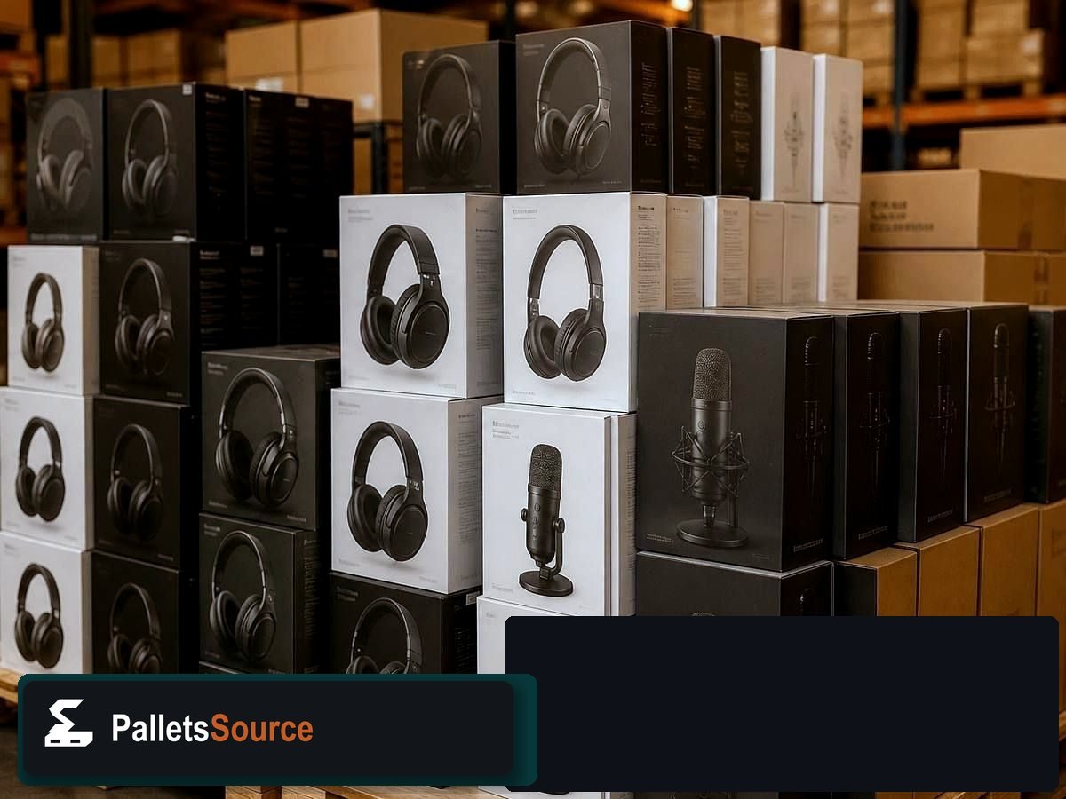 Headphones Pallets — Staging before your order ships