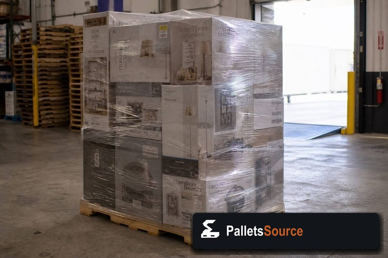 Home Goods Pallets — Warehouse / shipping context