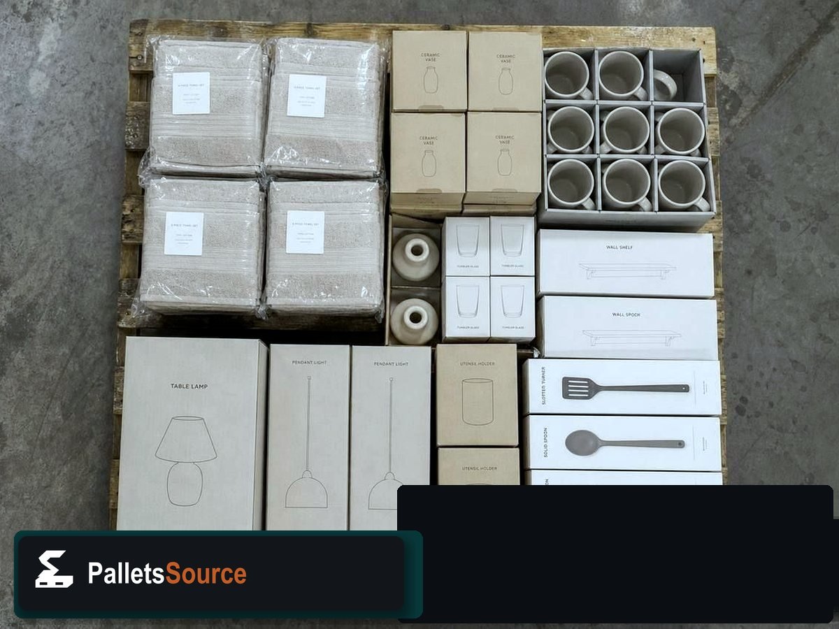 Home Goods Pallets — Assorted units you can review before buy