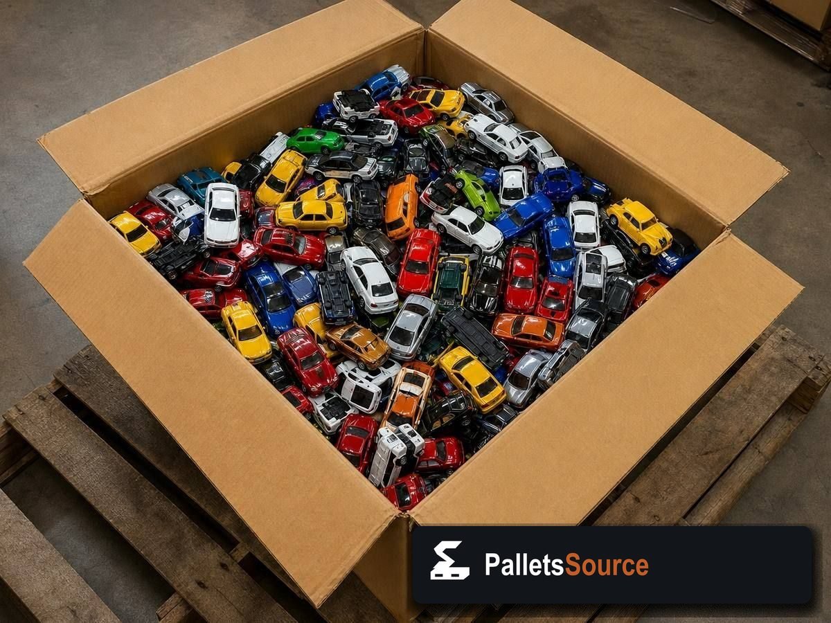 Hot Wheels Pallets — Pallet inventory close-up