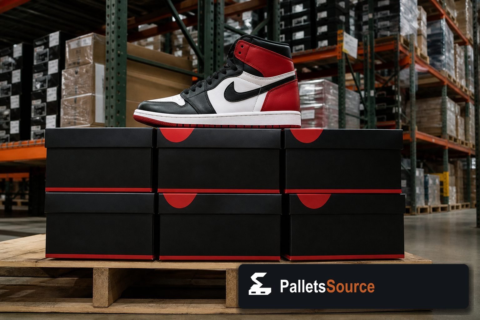 Jordan Shoe Pallets — Second pallet angle