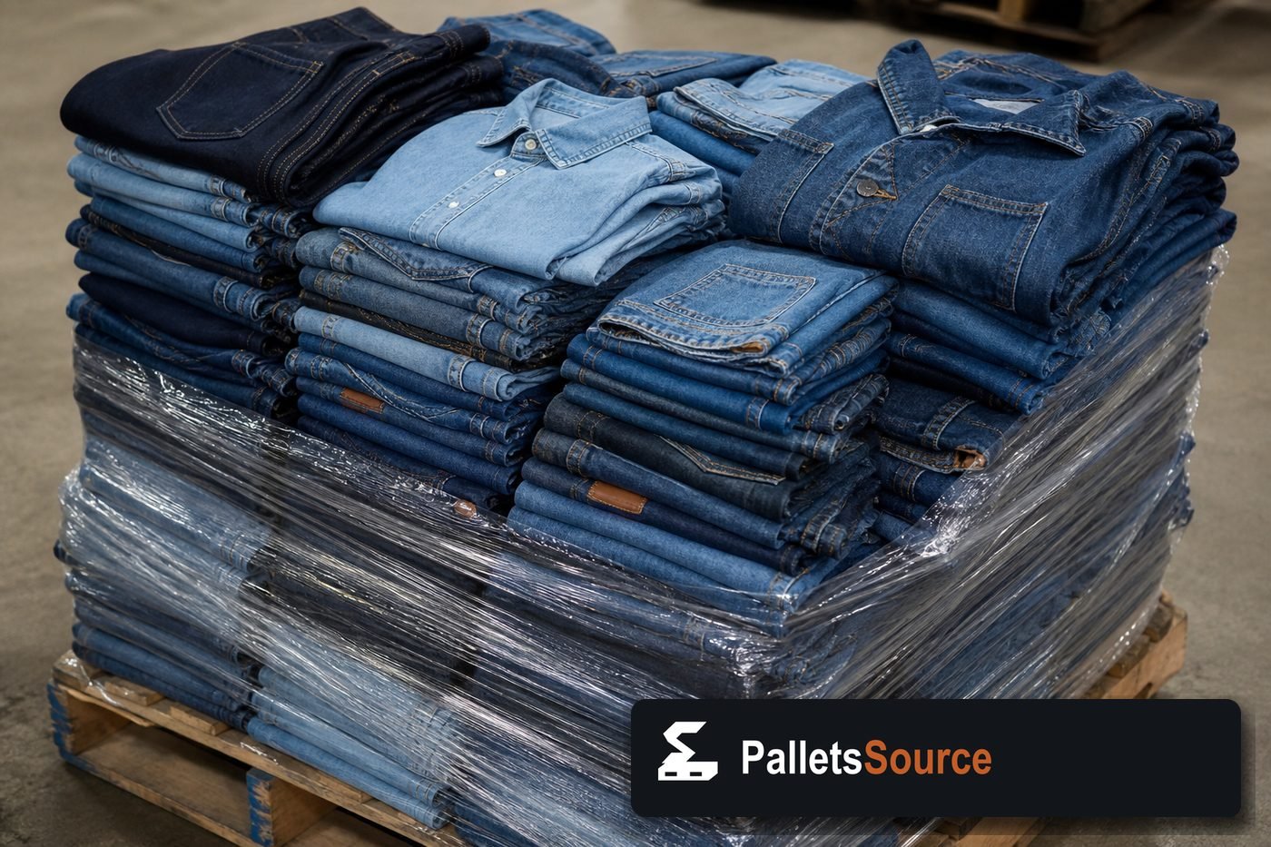 Levi's Pallets — Pallet inventory close-up