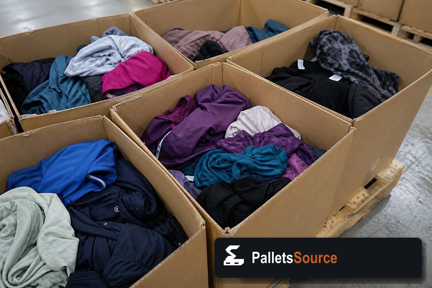 Lululemon Liquidation Pallets — Second pallet angle
