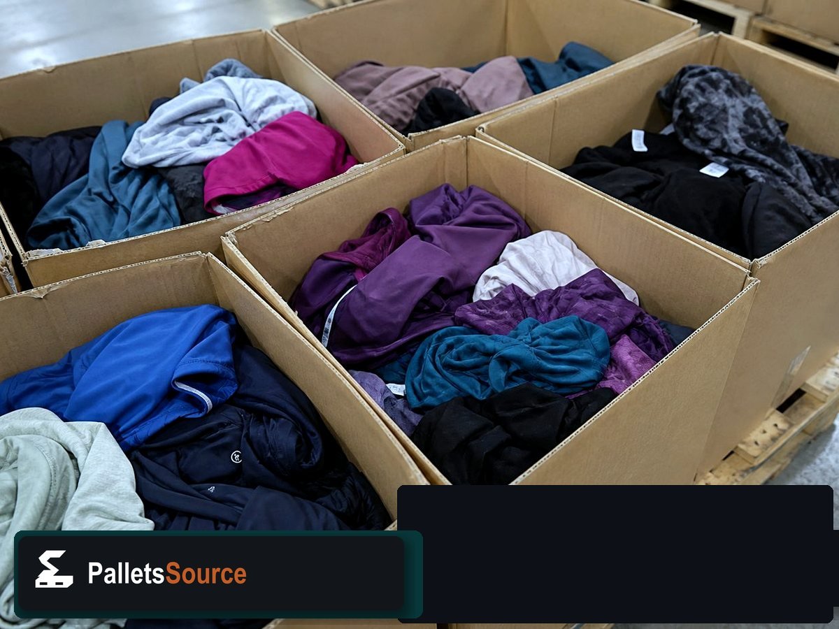 Lululemon Liquidation Pallets — Freight-ready pallet packing