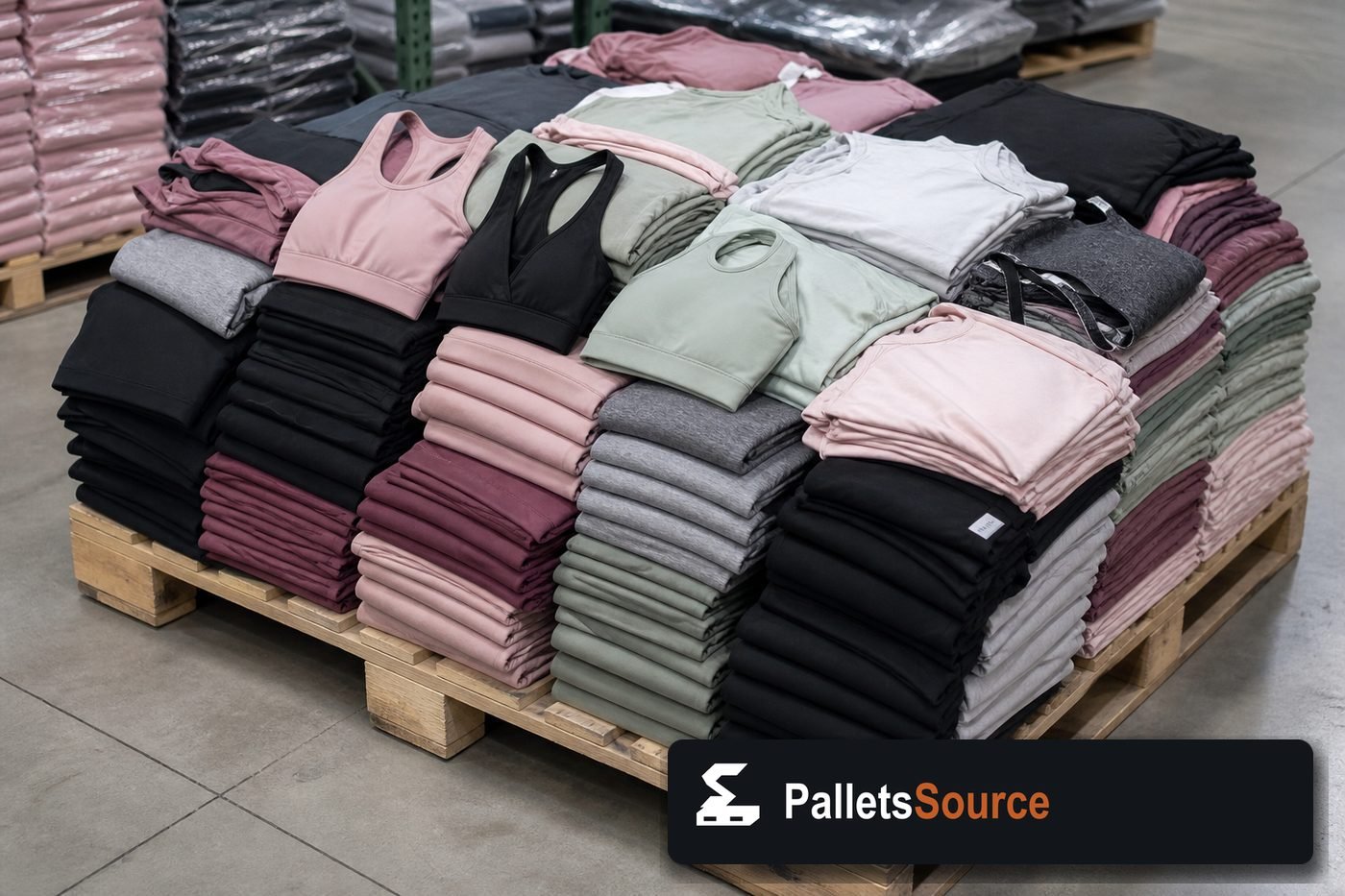 Lululemon Pallets — Full pallet view