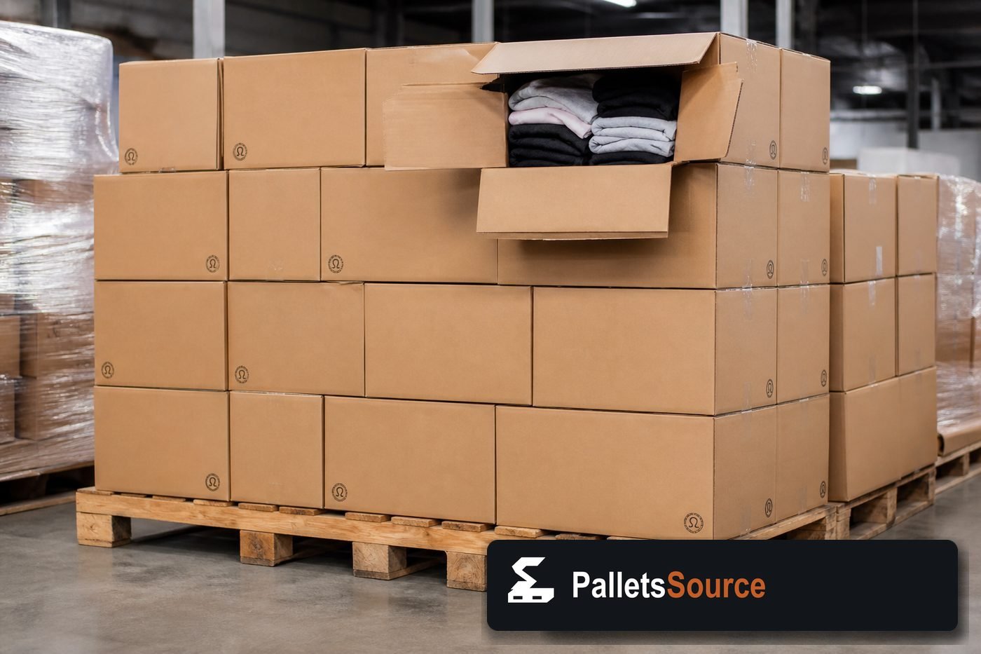 Lululemon Wholesale Pallets — Second pallet angle