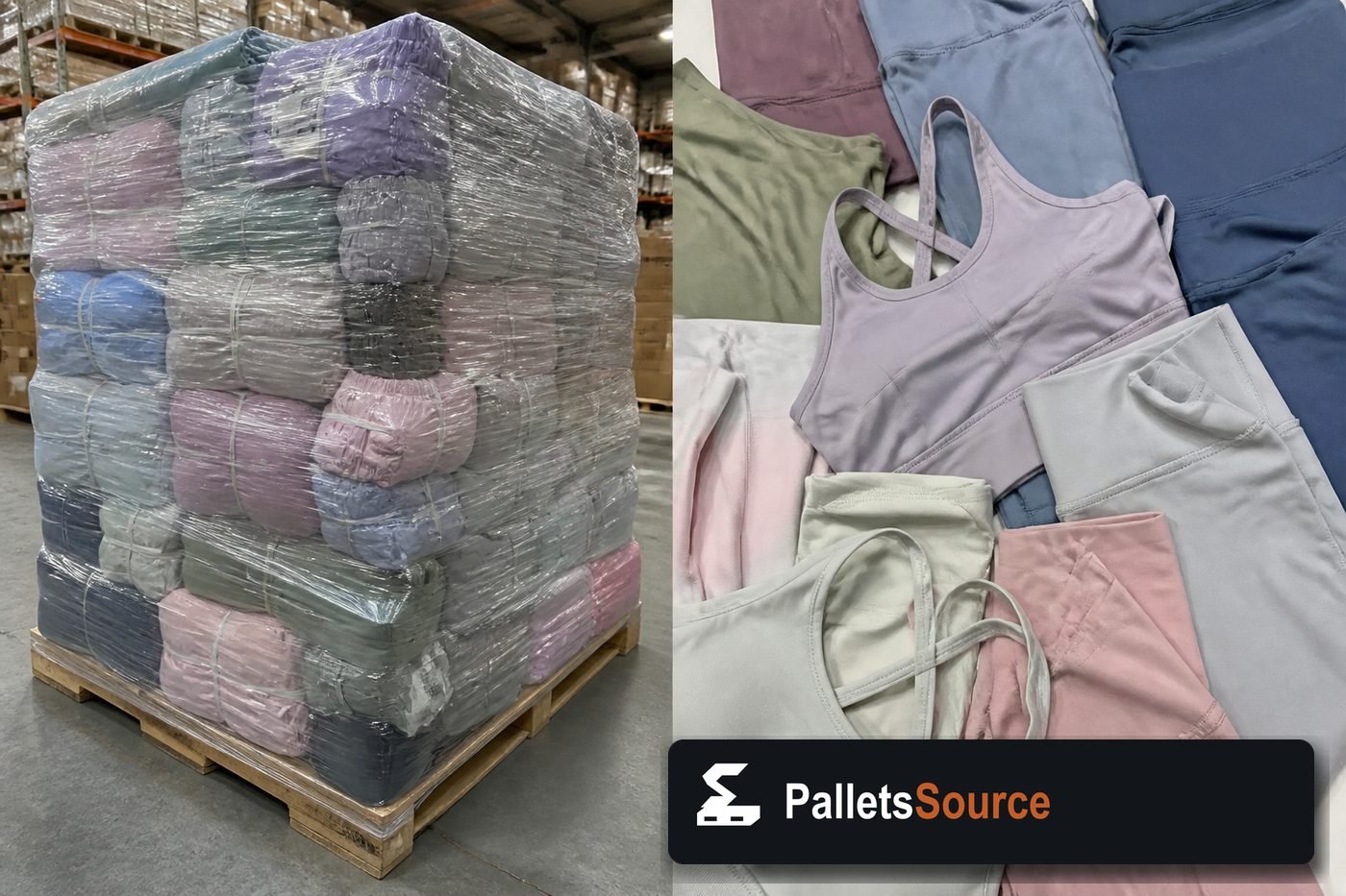 Lululemon Wholesale Pallets — Contents / packed goods detail