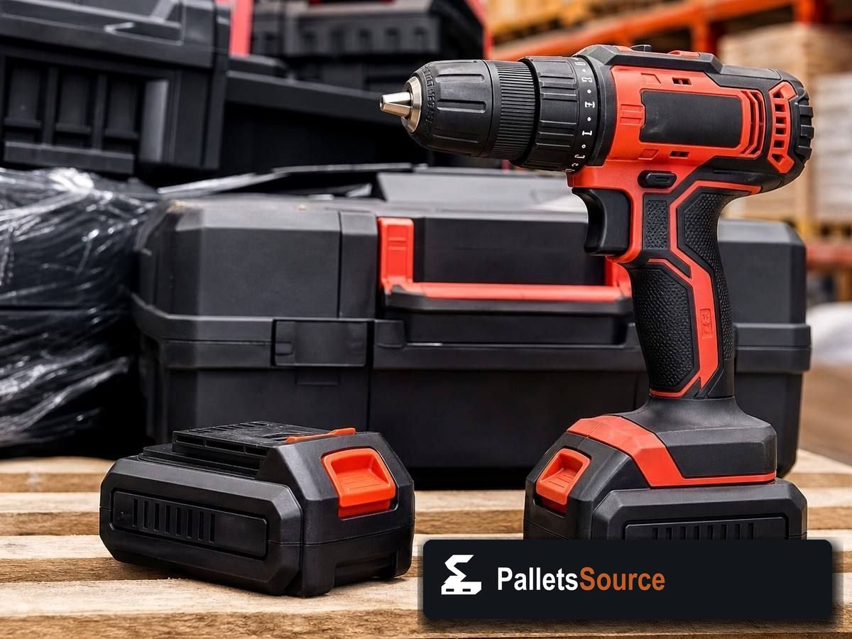 Milwaukee Tool Pallets — Pallet inventory close-up