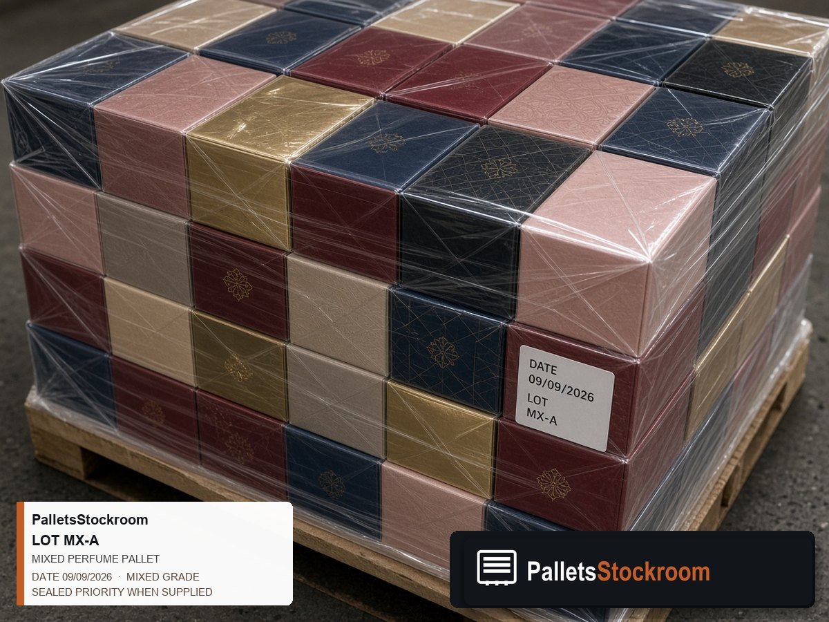 Mixed Designer Scent Pallets — Client and staff reviewing perfume units