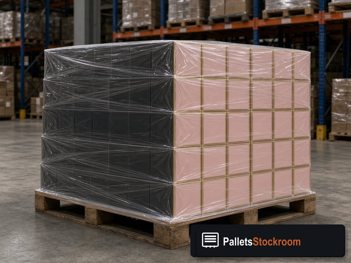 Mixed Perfume & Cologne Pallets — Inventory pallet with wrap quality and boxed scent