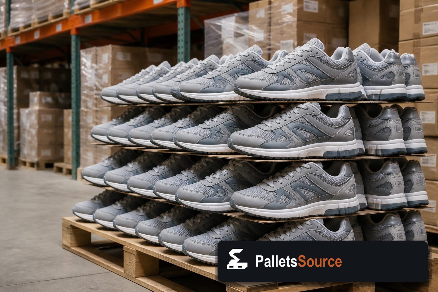 New Balance Shoe Pallets — Second pallet angle