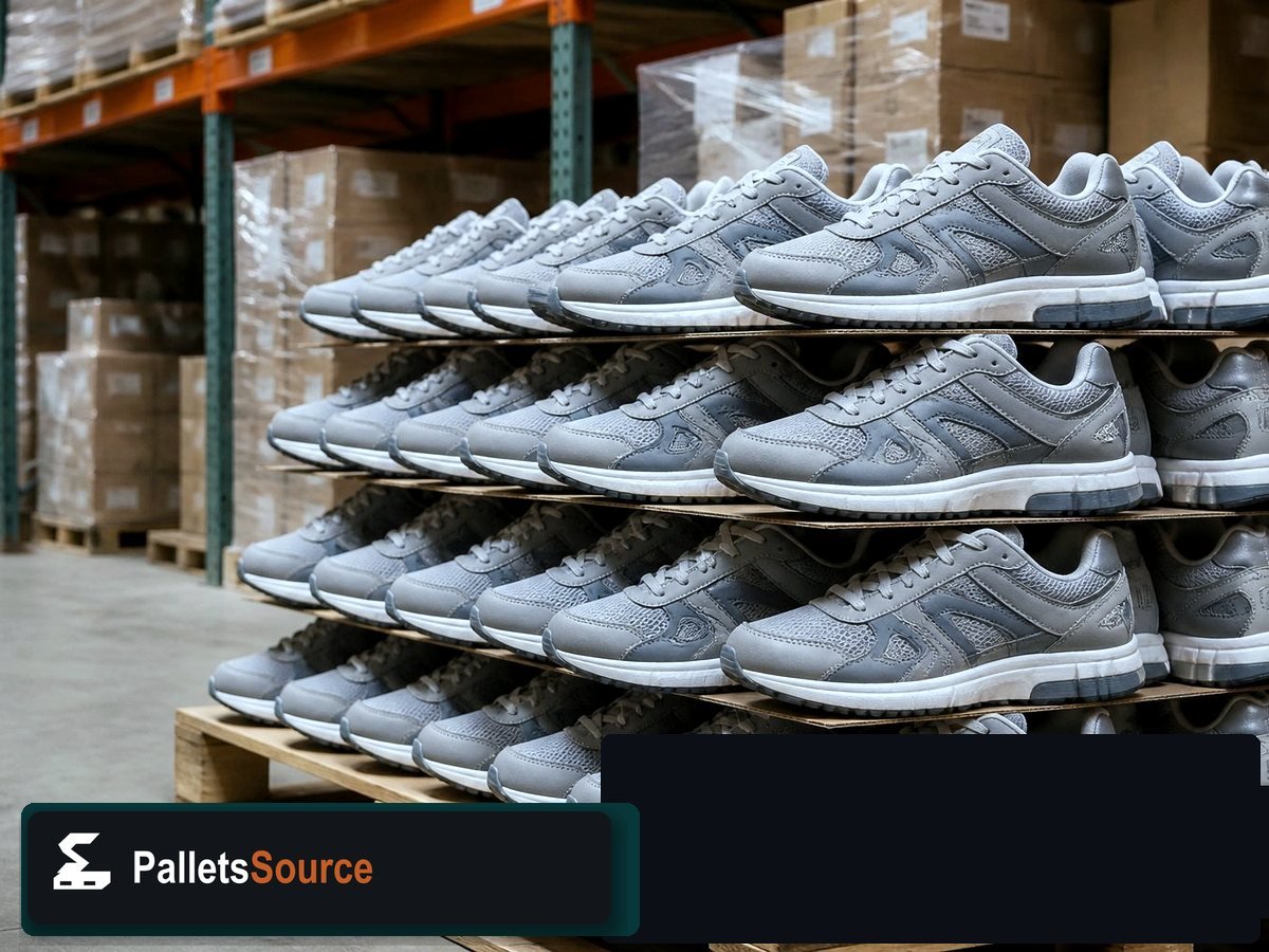New Balance Shoe Pallets — Freight-ready pallet packing