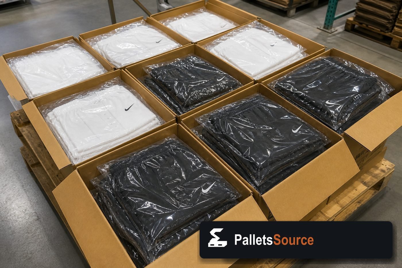 Nike Clothing Pallets — Contents / packed goods detail