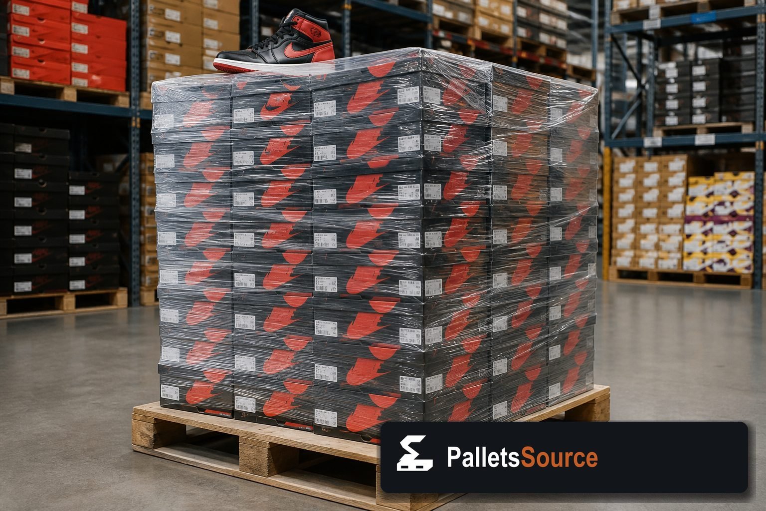 Nike Shoe Pallets — Second pallet angle
