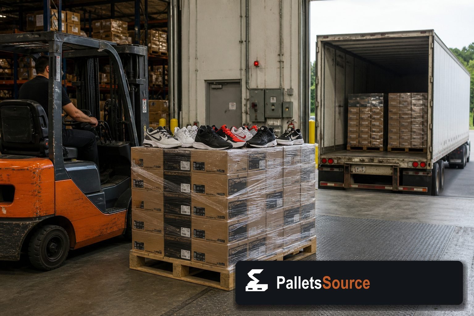 Nike Shoe Pallets — Warehouse / shipping context