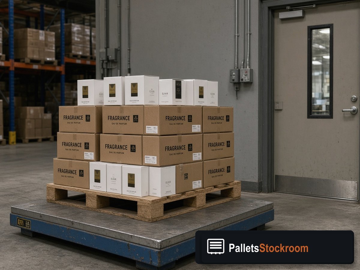 Prada Perfume Pallets — Client and staff reviewing perfume units