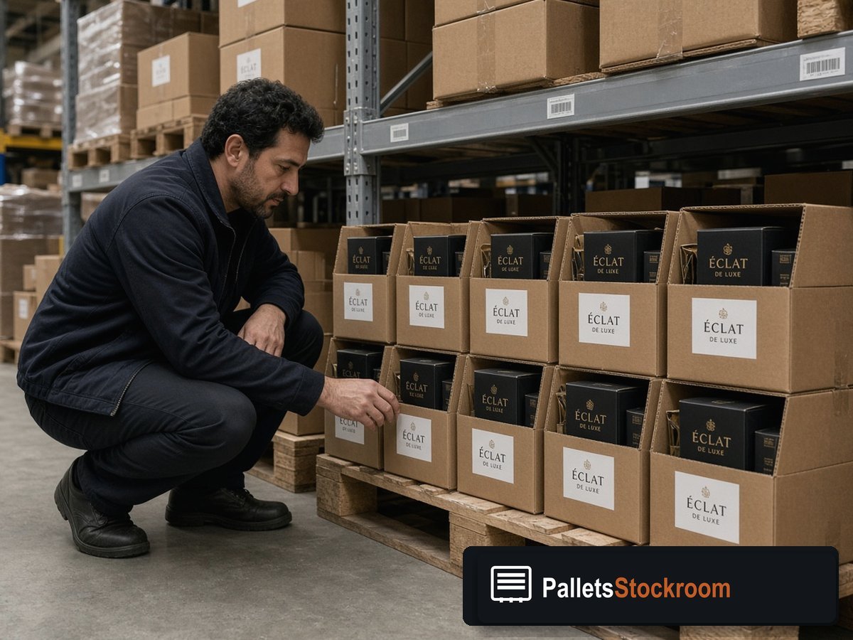 Rabanne Perfume Pallets — Client and staff reviewing perfume units
