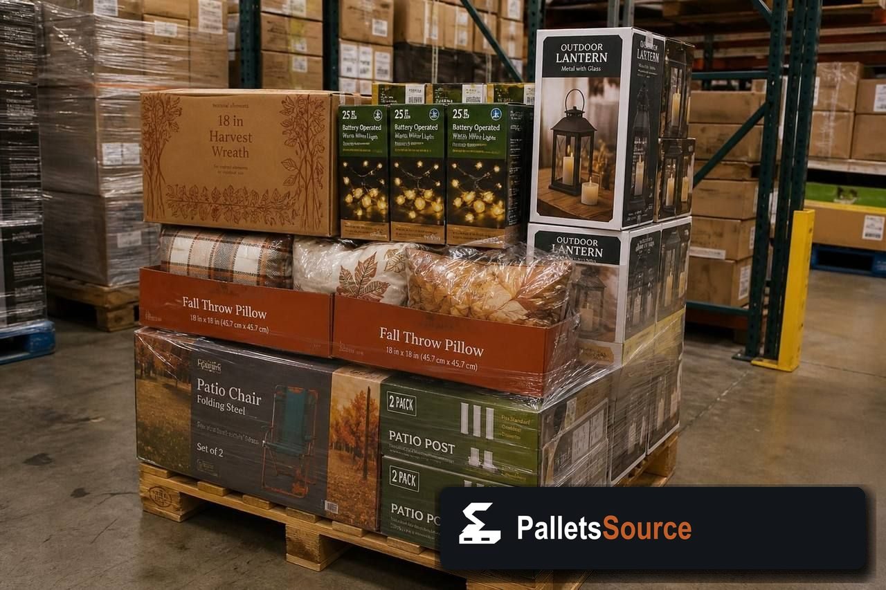 Seasonal Merchandise Pallets — Full pallet view