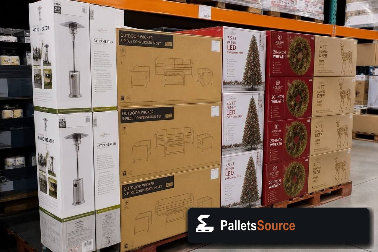 Seasonal Merchandise Pallets — Second pallet angle