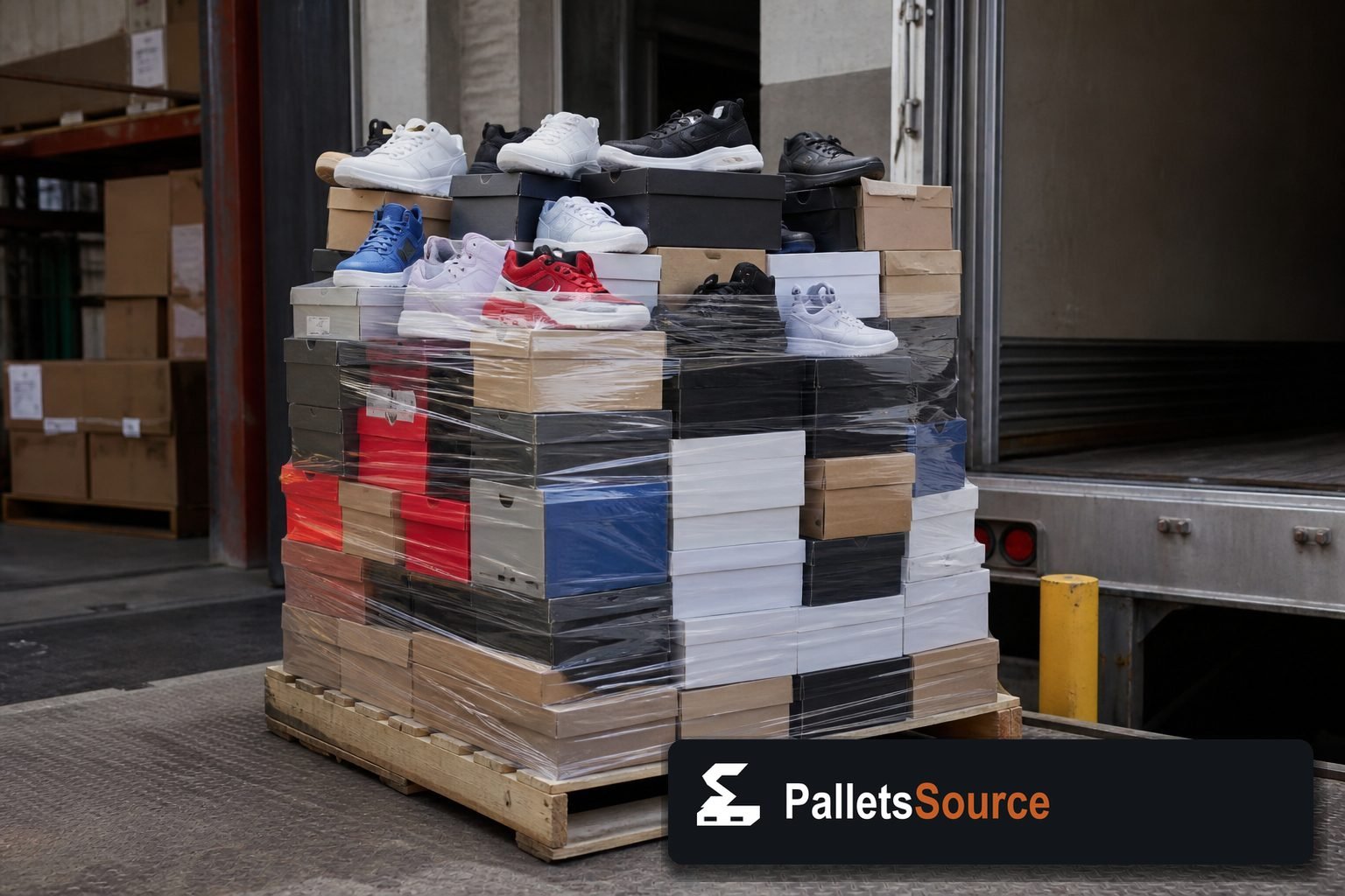 Shoe Pallets — Warehouse / shipping context