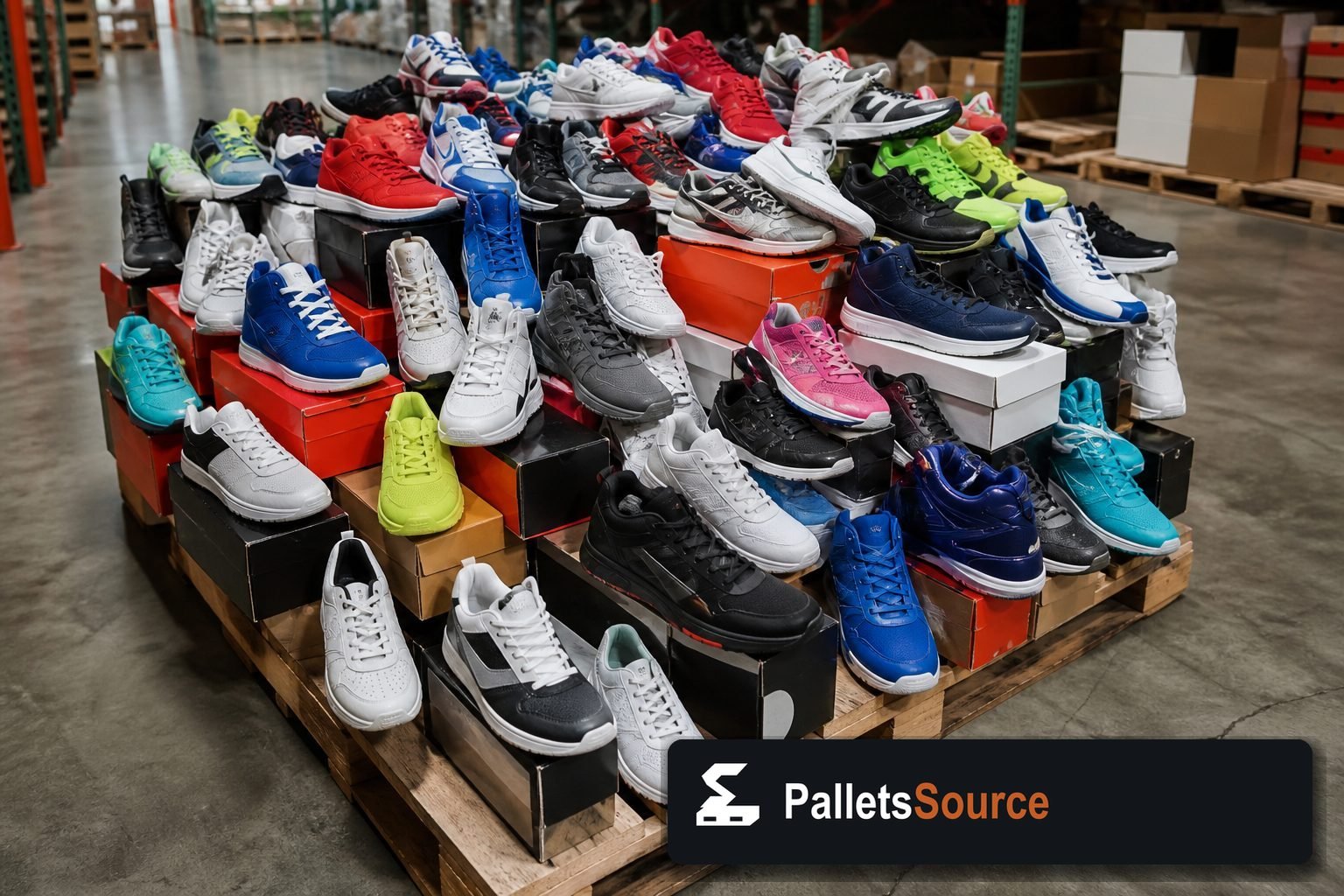 Sneaker Pallets — Full pallet view