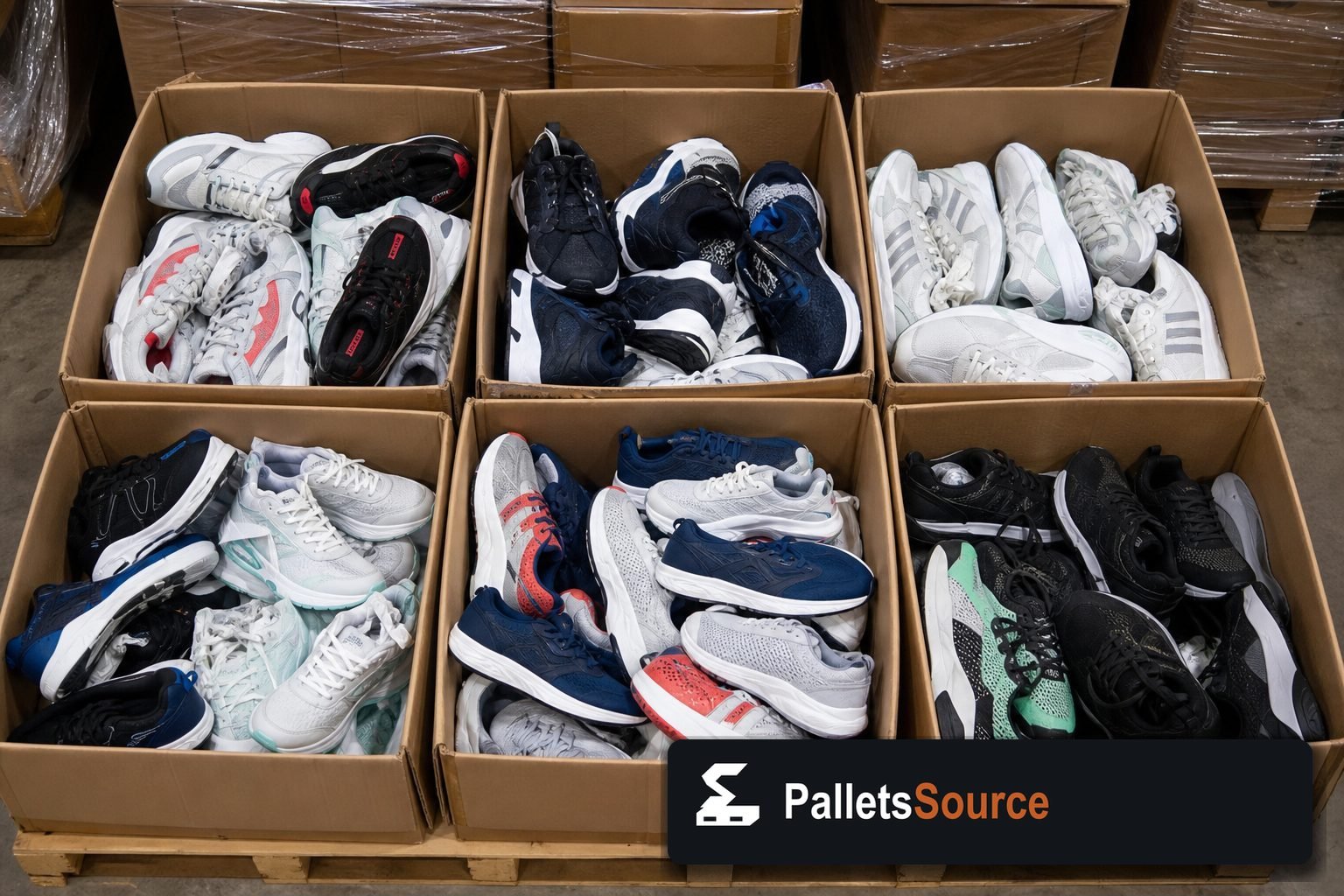 Sneaker Pallets — Contents / packed goods detail
