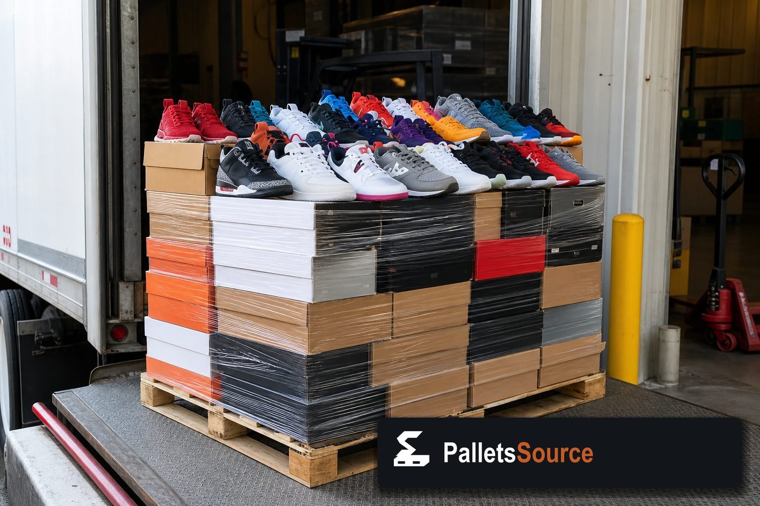 Sneaker Pallets — Warehouse / shipping context