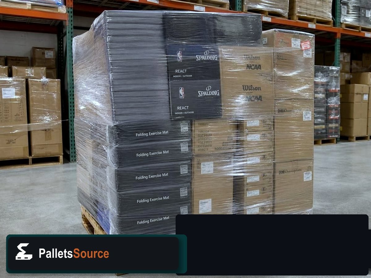 Sporting Goods Pallets — Staging before your order ships