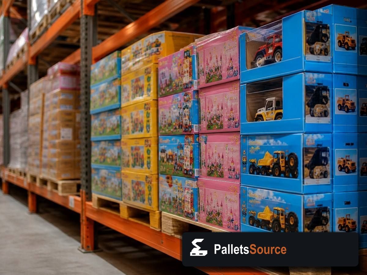 Toy Pallets — Pallet inventory close-up