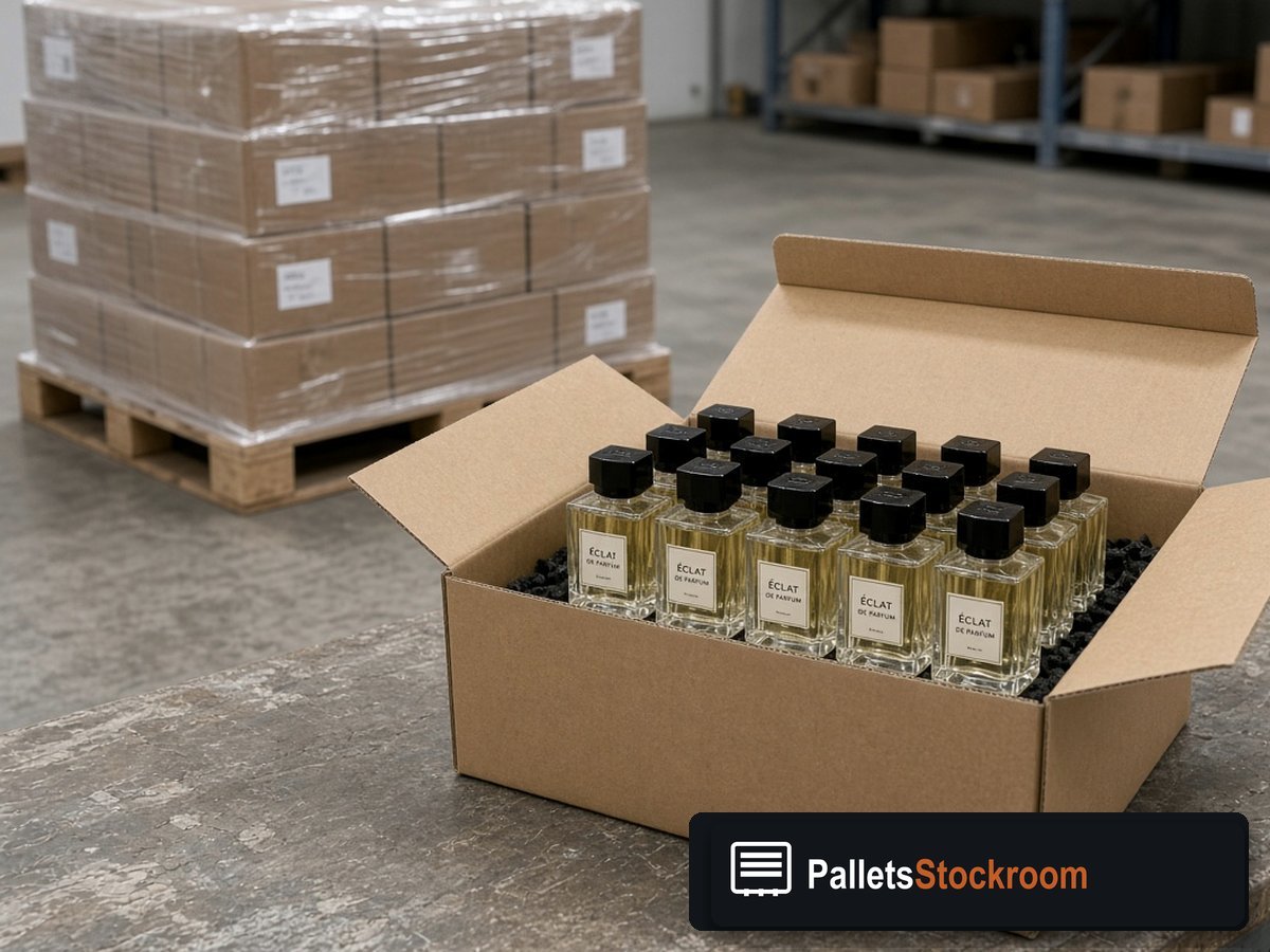 Valentino Perfume Pallets — Client and staff reviewing perfume units