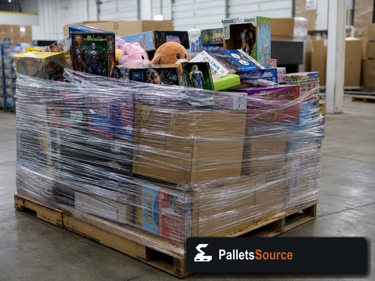 Wholesale Toy Pallets — Full pallet view