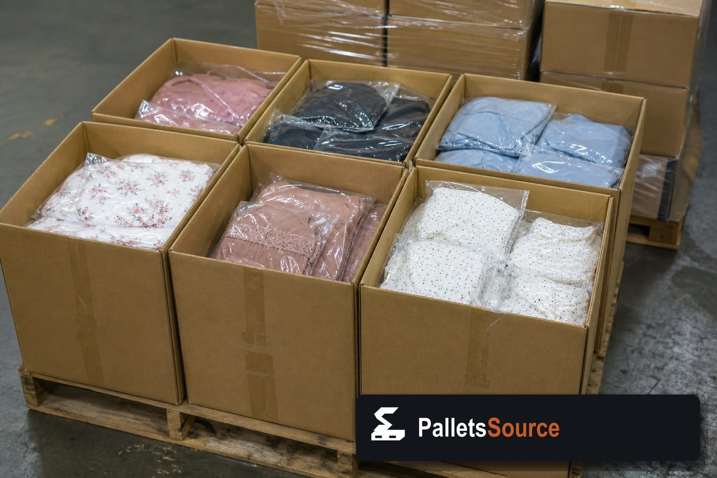 Women's Clothing Pallets — Second pallet angle